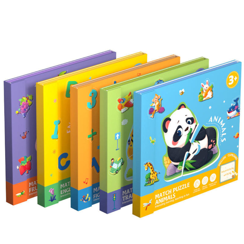 SmartMatch – Fun & Educational – Magnetic 2-in-1 Drawing and Puzzle Book