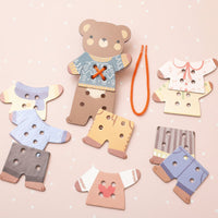 Thumbnail for ThreadBear – Cute & Educational – Montessori Threading Toy Bear