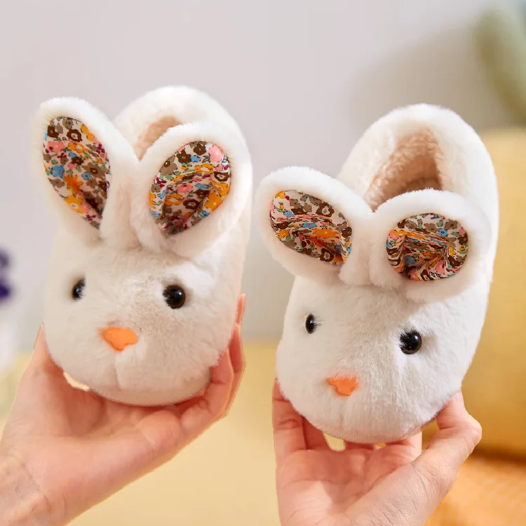 BunnyToes – Soft & Warm – Plush Rabbit Slippers