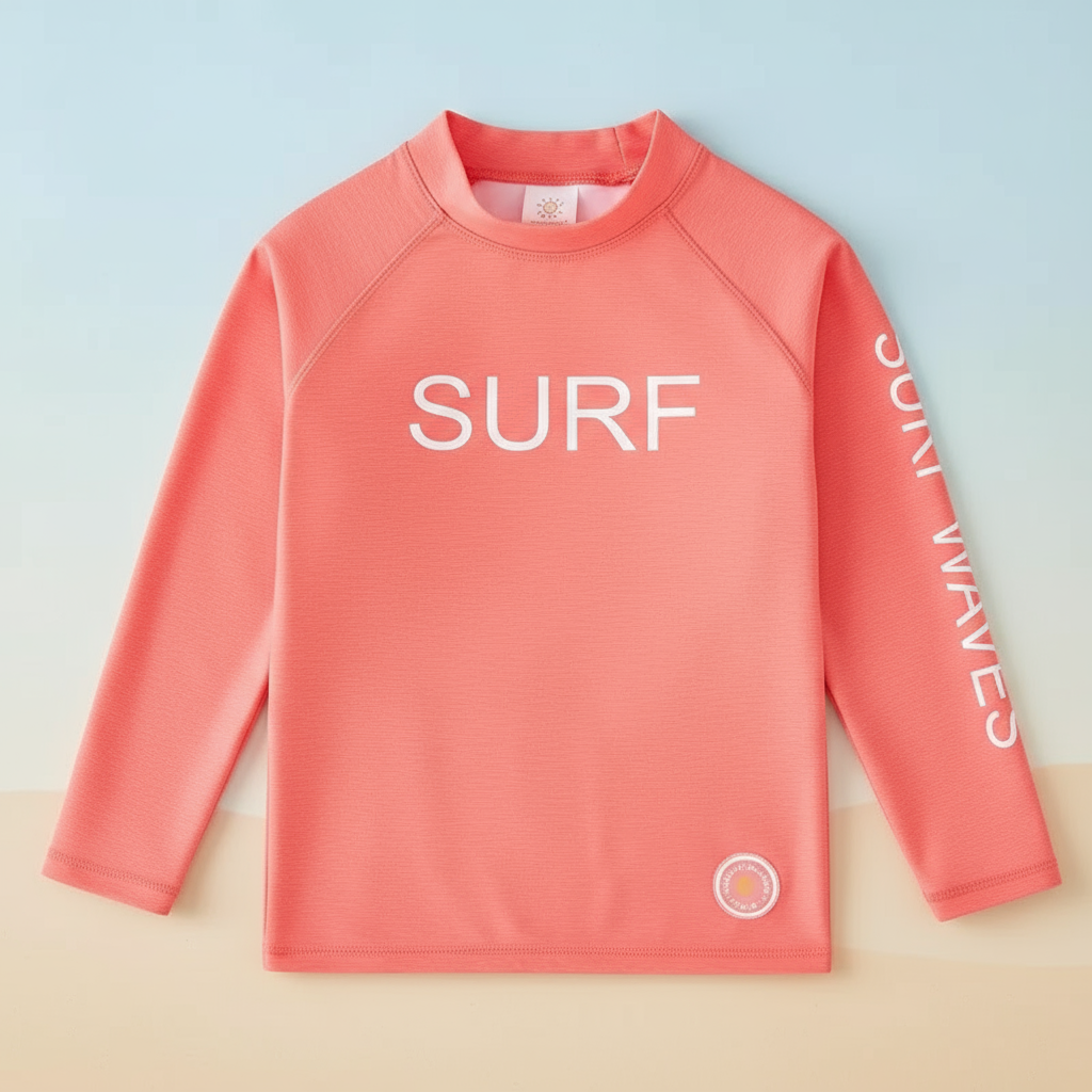 SunShield – Protective & Flexible – Children's Long-Sleeved Surf Shirt with UPF 50+