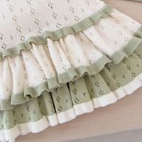 Thumbnail for MiniBelle – Elegant & Soft – Knitted Baby Dress with Ruffle Detail