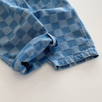 Thumbnail for DenimCheck – Comfortable & Trendy – Kids' Pants with a Checkered Pattern