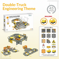 Thumbnail for Magnetic Road Blocks – Creative & Educational – Magnetic Roads Building Set