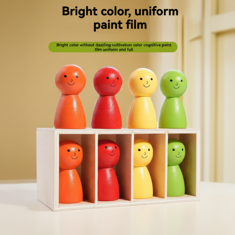 WoodenMatch – Smart & Playful – Montessori Color Game