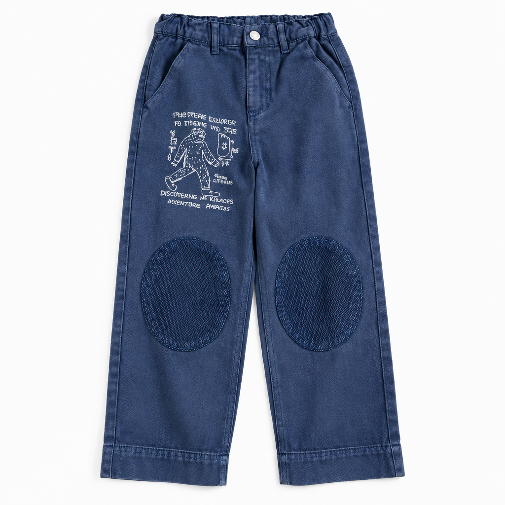 TrendStyle – Trendy & Comfortable – Kids' Jogger Pants, Denim Style