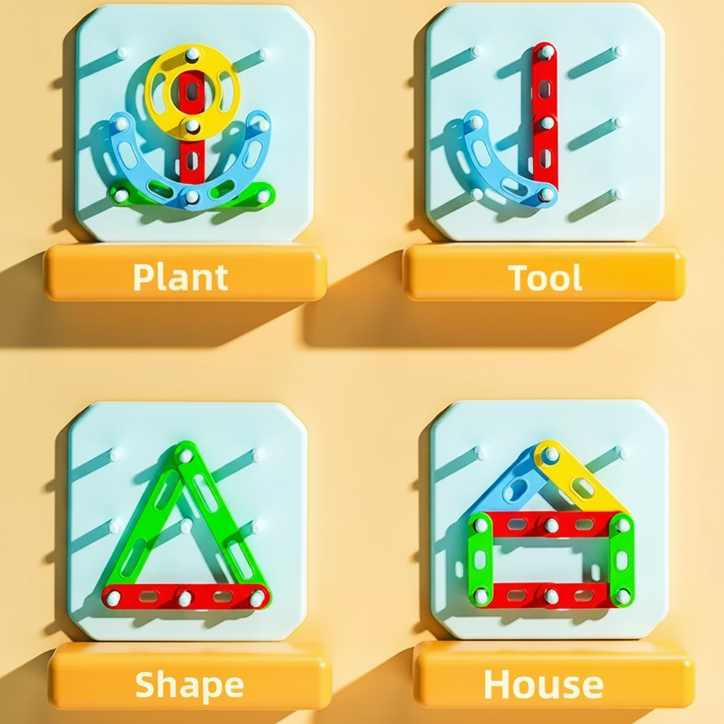 ShapeGenius – Creative & Educational – Geometric Pegboard Puzzle