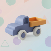Thumbnail for Montessori Silicone Toy Car – Safe & Teething-Friendly – Silicone Teething Toy Vehicle