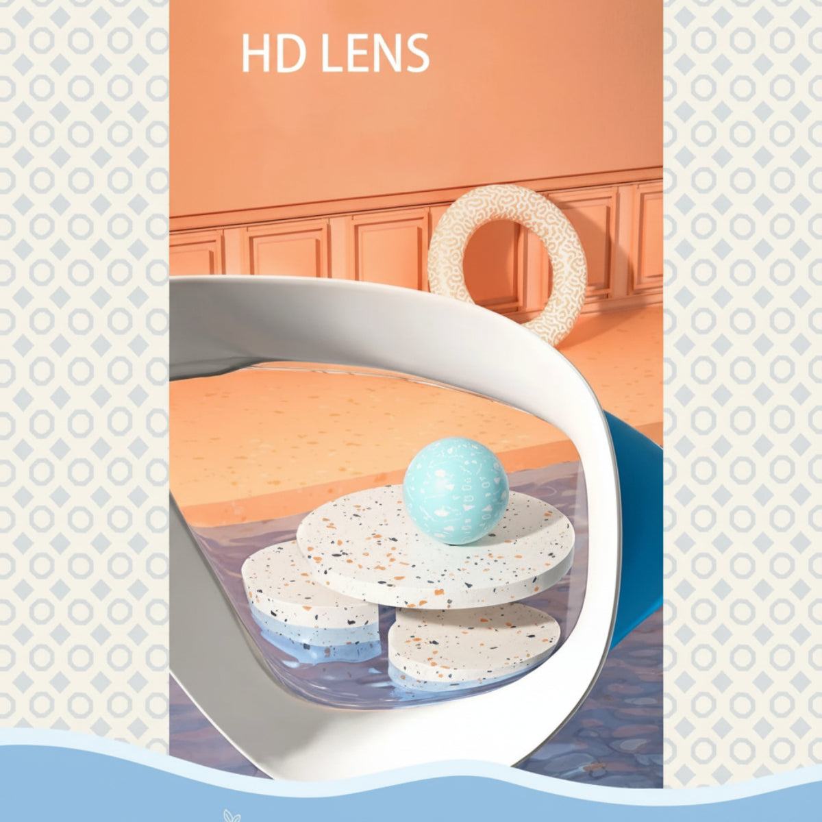 AquaVision – Adjustable anti-fog and UV protection – Silicone swimming goggles with earplugs