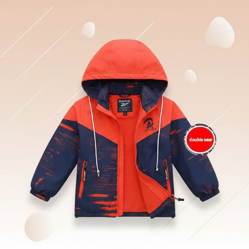 Reversible Kids' Jacket – Waterproof & Windproof – Lightweight Jacket