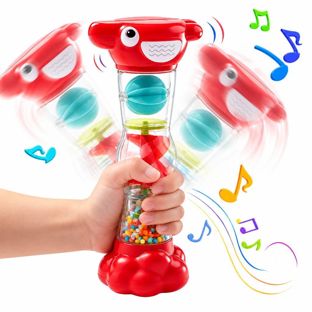 SensoryTube – Colorful & Educational – Sensory Rainbow Pipe Rattle
