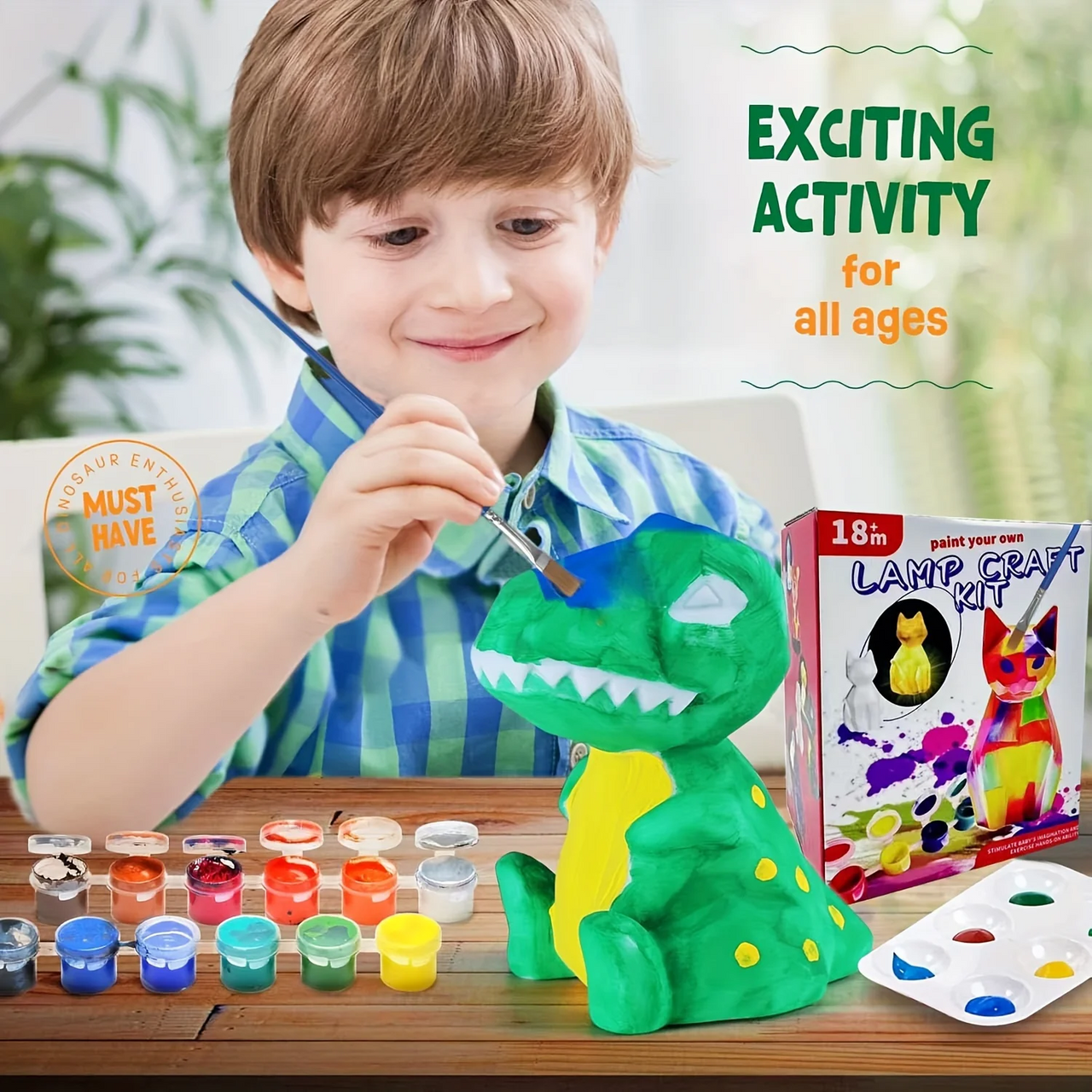 MiniCrafters – Creativity & Learning – DIY Lamp Animal Painting Set