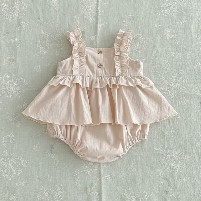 TinyBloom – Cute & Soft – Baby & Toddler Dress with Ruffles