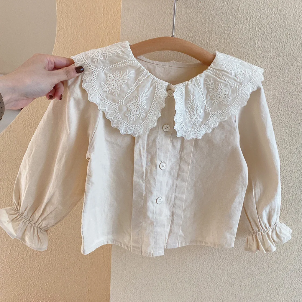 PrettyLayers – Cute & Stylish – Girls' 3-Piece Set with Skirt, Blouse, and Knit Cardigan