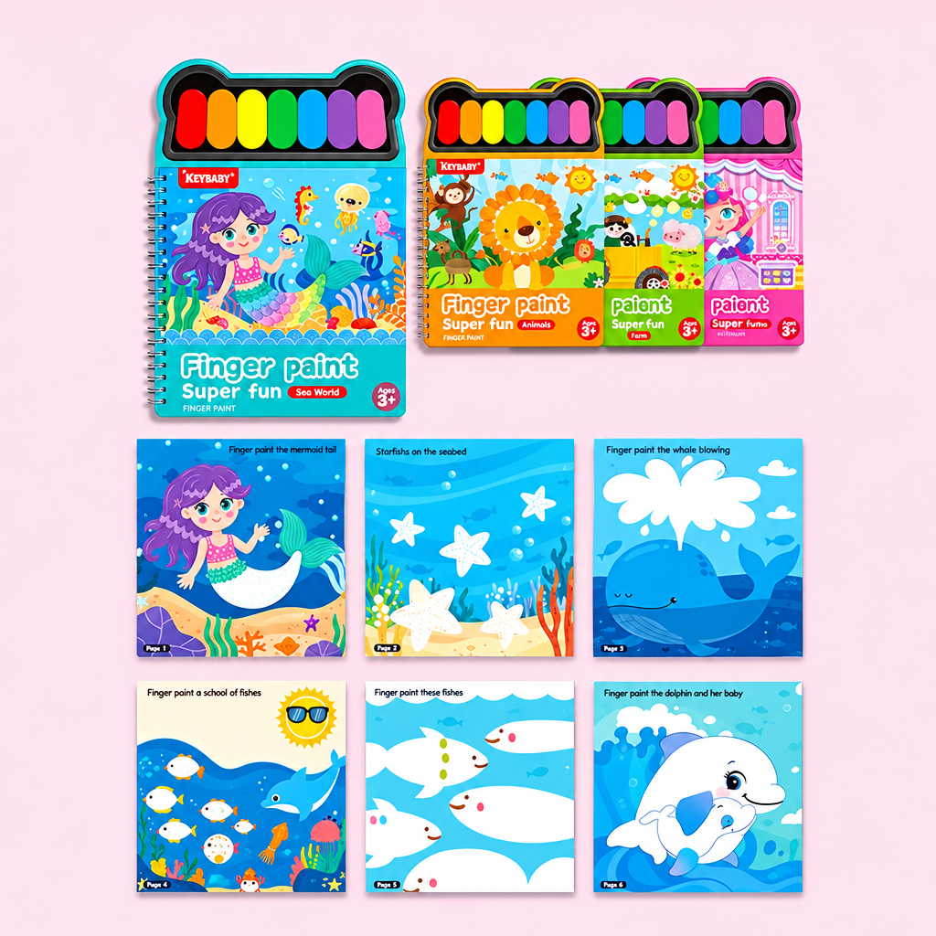 FingerArt – Creative & Colorful – Finger Paint Book for Children
