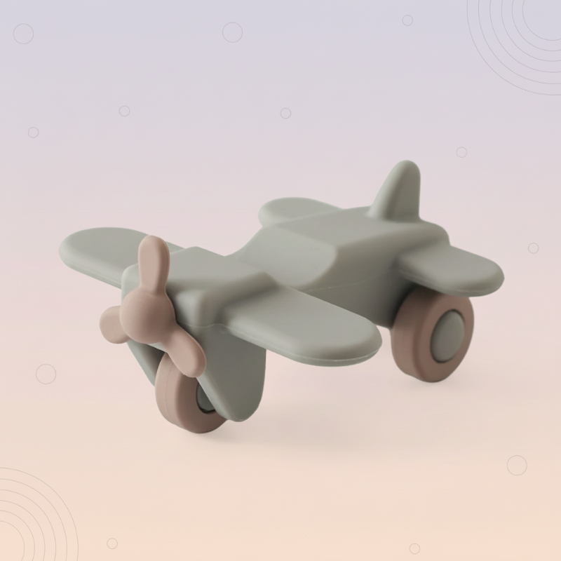 Montessori Silicone Toy Car – Safe & Teething-Friendly – Silicone Teething Toy Vehicle