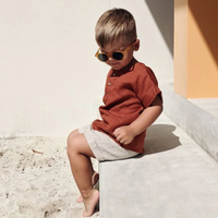 Thumbnail for LittleClassic – Elegant & Comfortable – Boys' Linen Shirt with Button Detail