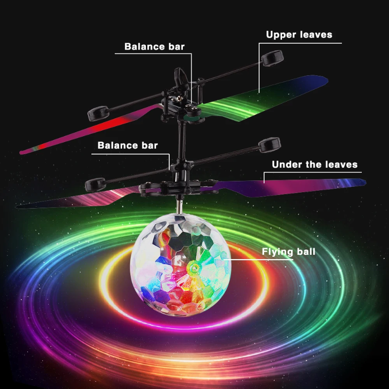 HoverFun – LED Light & Educational – Quadcopter Flying Drone