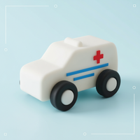 Thumbnail for Montessori Silicone Toy Car – Safe & Teething-Friendly – Silicone Teething Toy Vehicle
