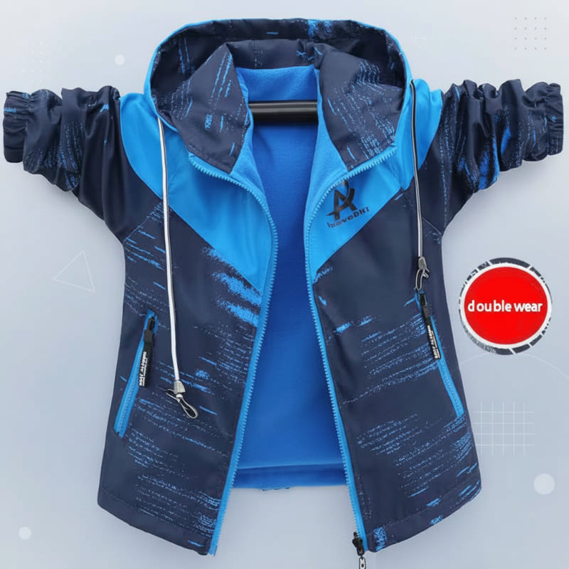 Reversible Kids' Jacket – Waterproof & Windproof – Lightweight Jacket