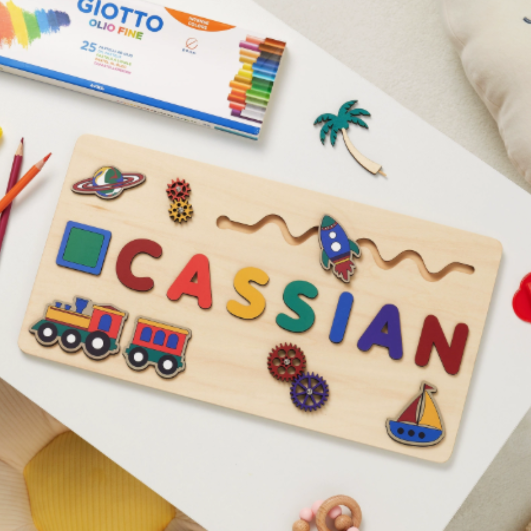 Woods - Your own name tag! - Name jigsaw puzzle