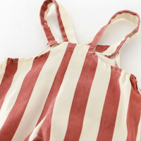 Thumbnail for Striped Overall Romper – Soft & Comfort – Kids' Jumpsuit