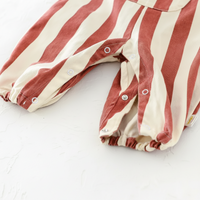 Thumbnail for Striped Overall Romper – Soft & Comfort – Kids' Jumpsuit