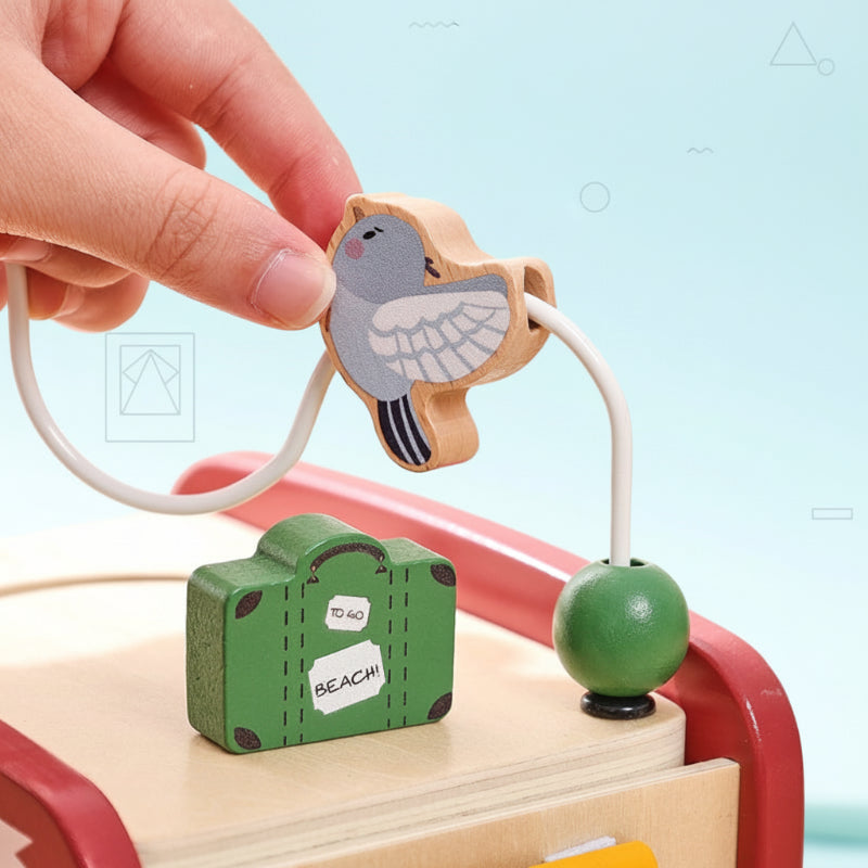 BusyRide – Educational & Versatile – Wooden Montessori Activity Bus