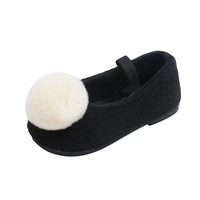 Thumbnail for SoftSteps –  Warm & Soft – Girls' Shoes with a Plush Pom-Pom
