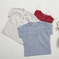 Thumbnail for LittleClassic – Elegant & Comfortable – Boys' Linen Shirt with Button Detail