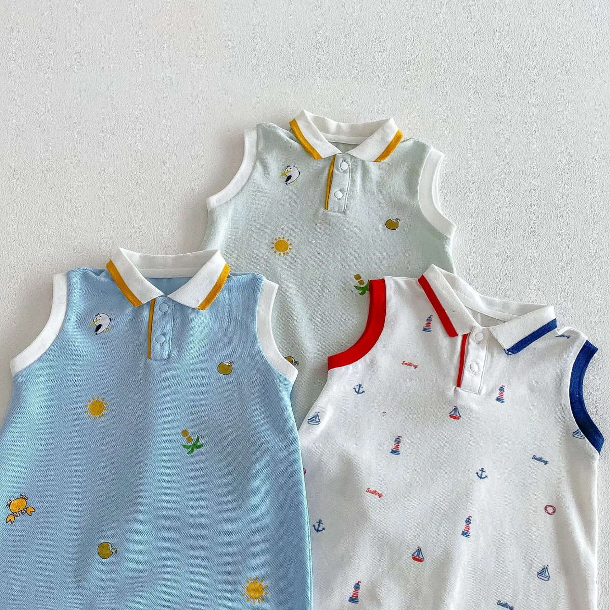 SunnyBaby – Comfortable & Cute – Polo Romper for Babies