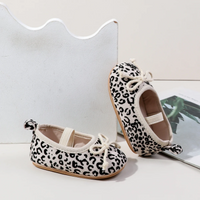 Thumbnail for TinyStyle – Cute & Elegant – Baby Girls' Shoes with Leopard Print