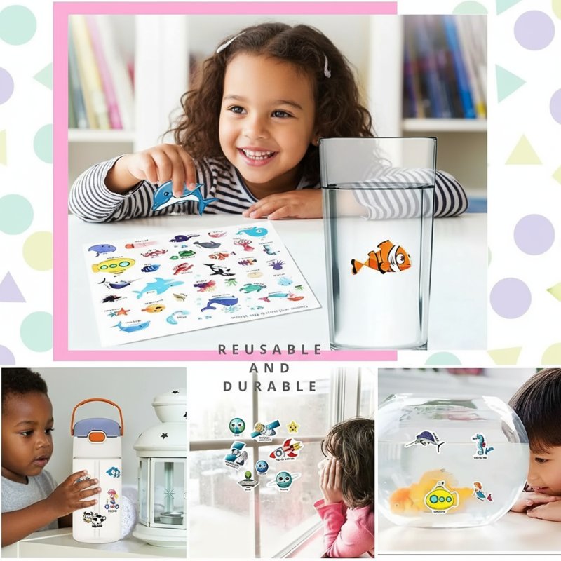 StickerFun – Colorful & Educational - Reusable Sticker Book