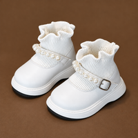 Thumbnail for PearlCharm – Elegant & Cute – Children's Ankle Boots with Pearl Details