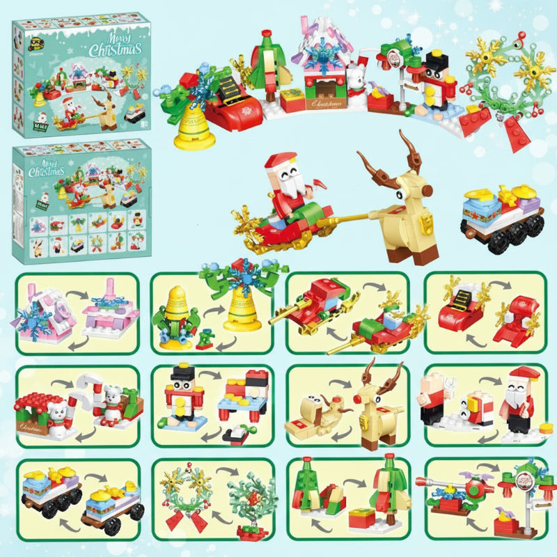 HolidayBlocks – Cheerful & Decorative – Christmas Mini Building Blocks