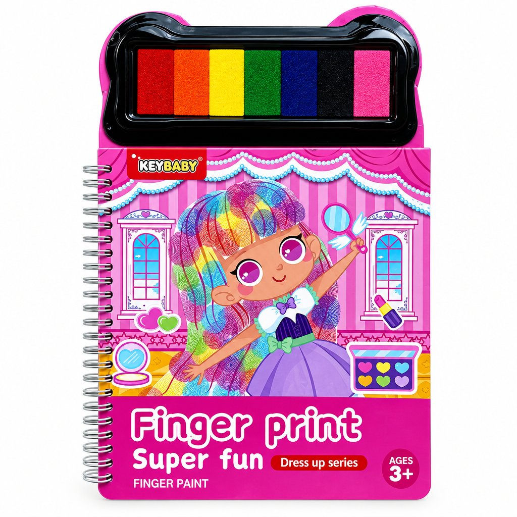 FingerArt – Creative & Colorful – Finger Paint Book for Children