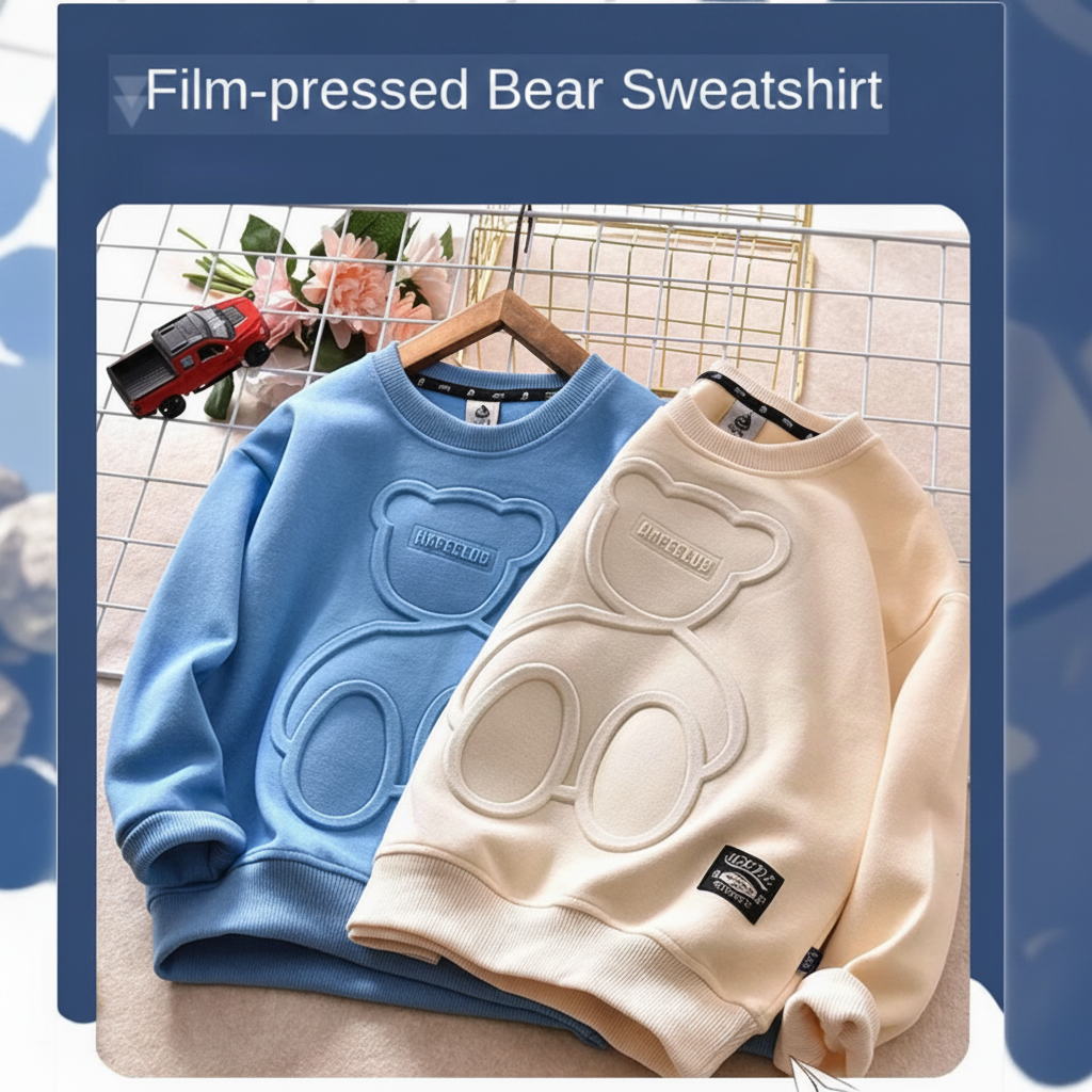 LittleCloud – Comfortable & Cozy – Sweater with 3D Bear Design