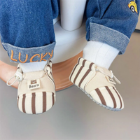 Thumbnail for TinyToes – Soft & Warm – Baby's First Shoes with a Striped Design