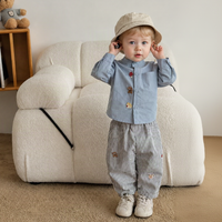Thumbnail for LittlePatch – Soft & Comfortable – Kids' Pants with Embroidered Details