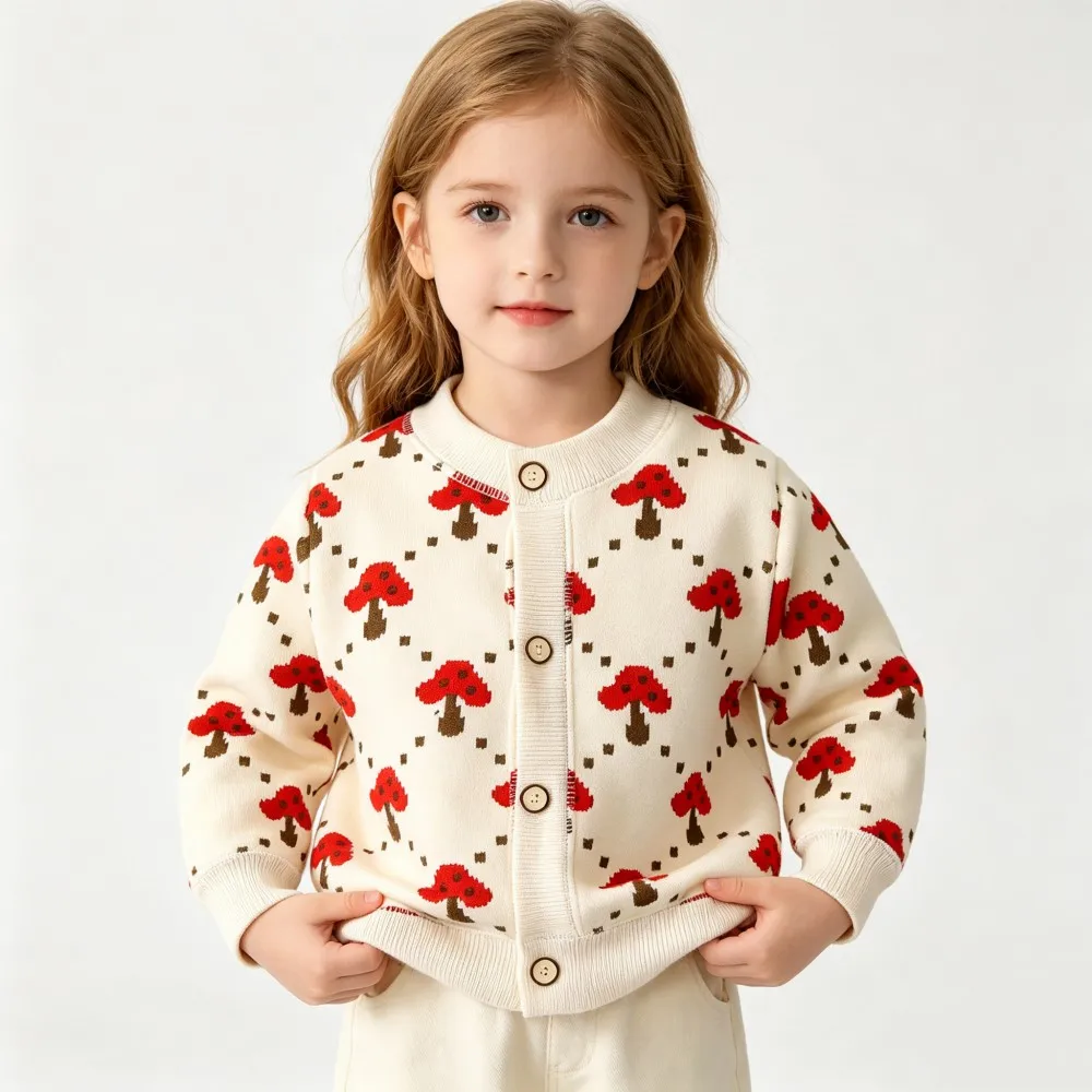 CozyCardi – Soft & Warm – Knitted Cardigan with Cute Prints