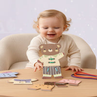 Thumbnail for ThreadBear – Cute & Educational – Montessori Threading Toy Bear