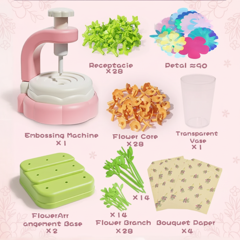 DIY Flower Bouquet Toy – Creative and Interactive – Craft Activity Set with Flowers