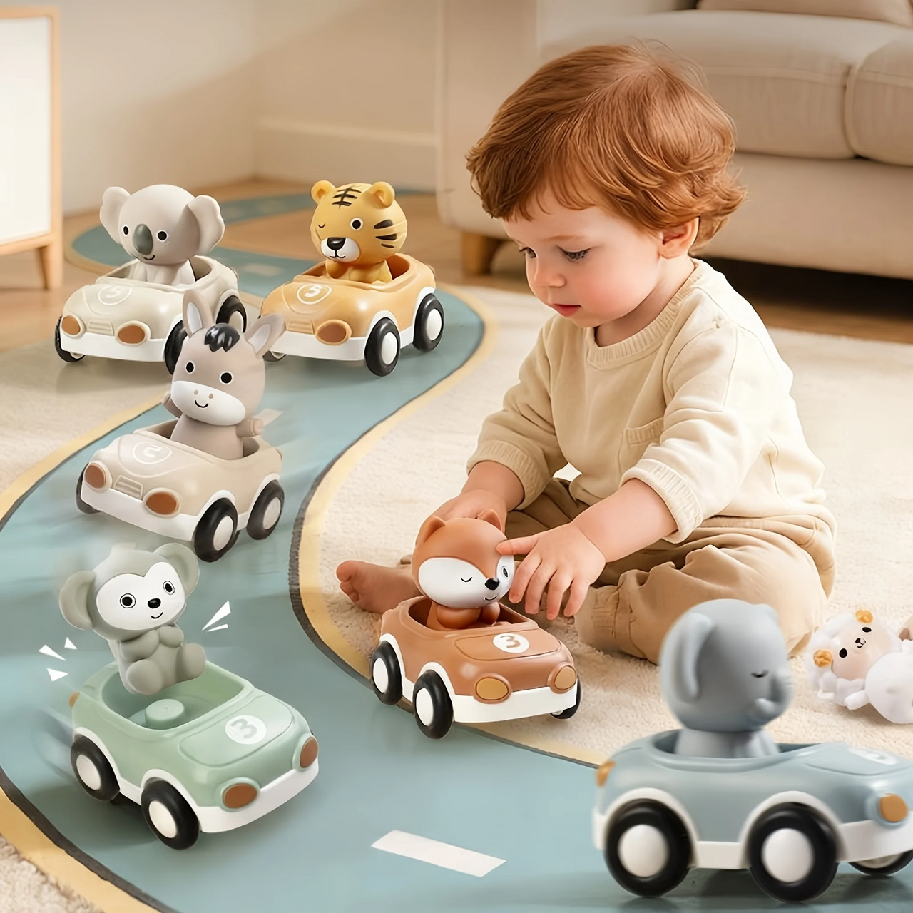 AnimalRide – Playful & Cute – Silicone Animal Cars (3-Pack)