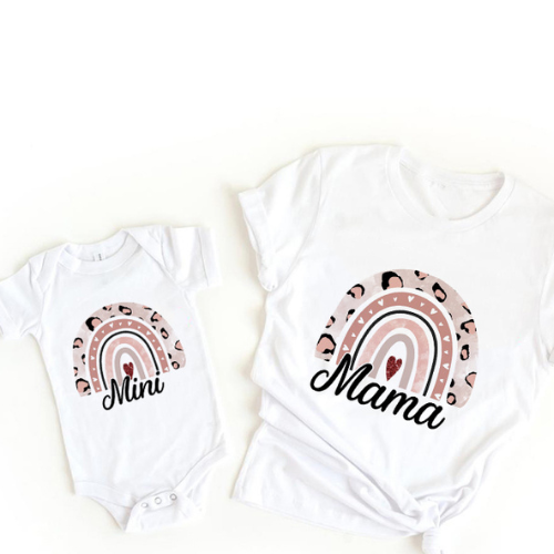 Mini Fashion™ - Mommy & Daughter - Matching Shirt & Romper