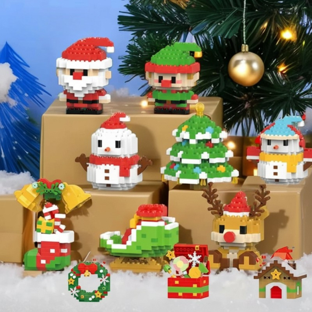 HolidayBlocks – Cheerful & Decorative – Christmas Mini Building Blocks