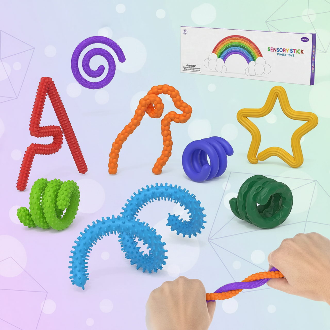 SensoryFlex – Soothing & Interactive – Sensory Fidget Sticks