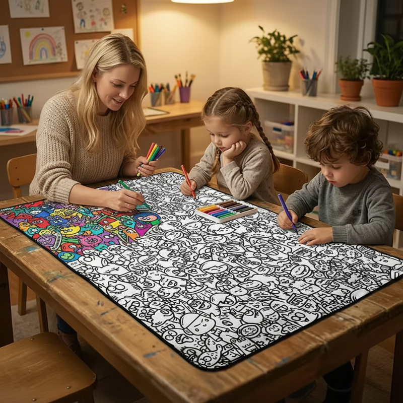 ColorFun – Creative & Educational – Large Coloring Blanket