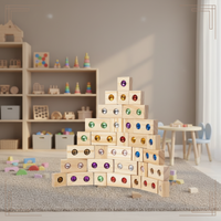 Thumbnail for Rainbow Gem Stacking Blocks – Creative & Educational – Wooden Stacking Blocks Set