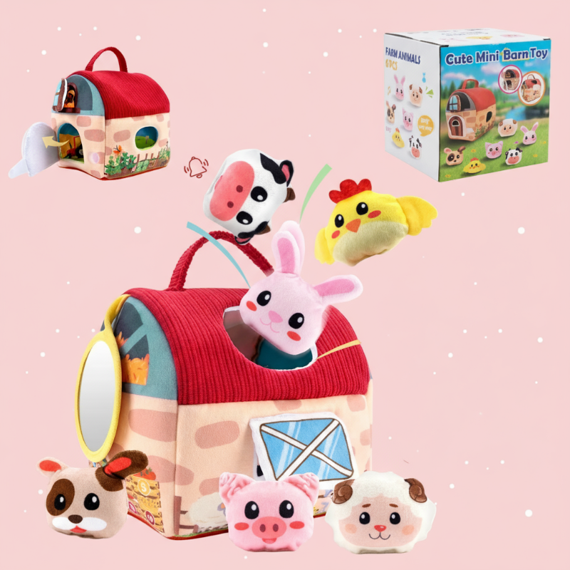 BabyBarn – Soft & Learning – Farmhouse with Plush Animals