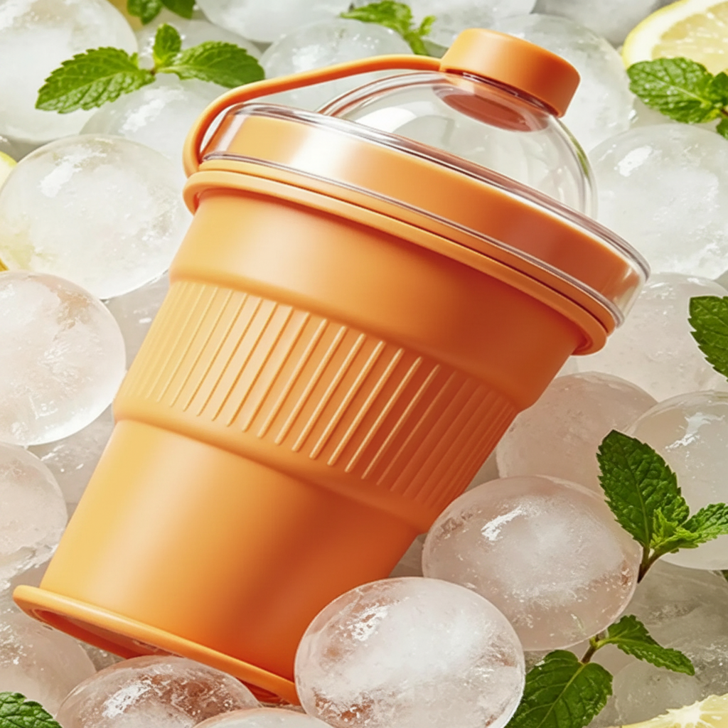 FlexiCup – Practical & Portable – Foldable Silicone Drinking Cup