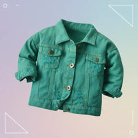 Thumbnail for Candy Color Denim Jacket – Lightweight Denim Jacket for Kids